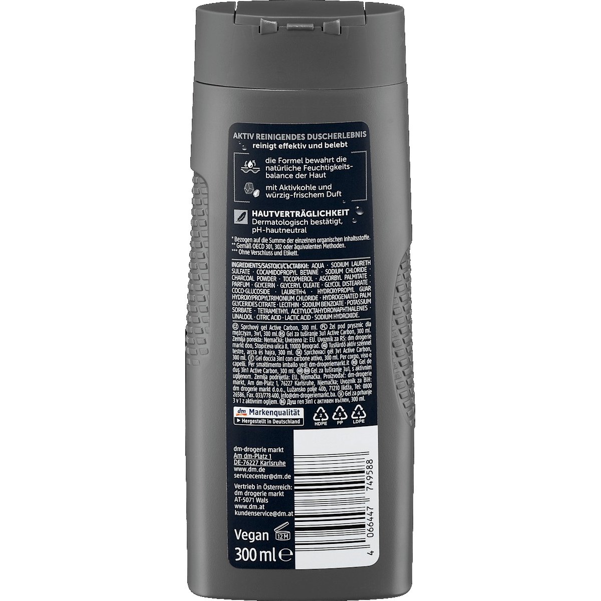 Balea Gel Douche Active Carbon – 300 ml