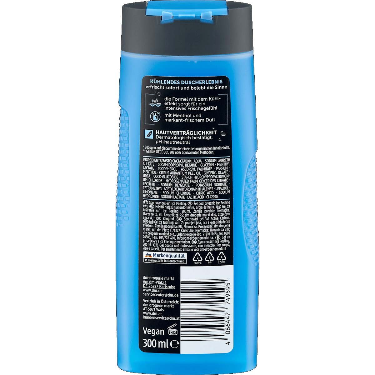 Balea Gel Douche Ice Feeling 4-en-1 – 300 ml