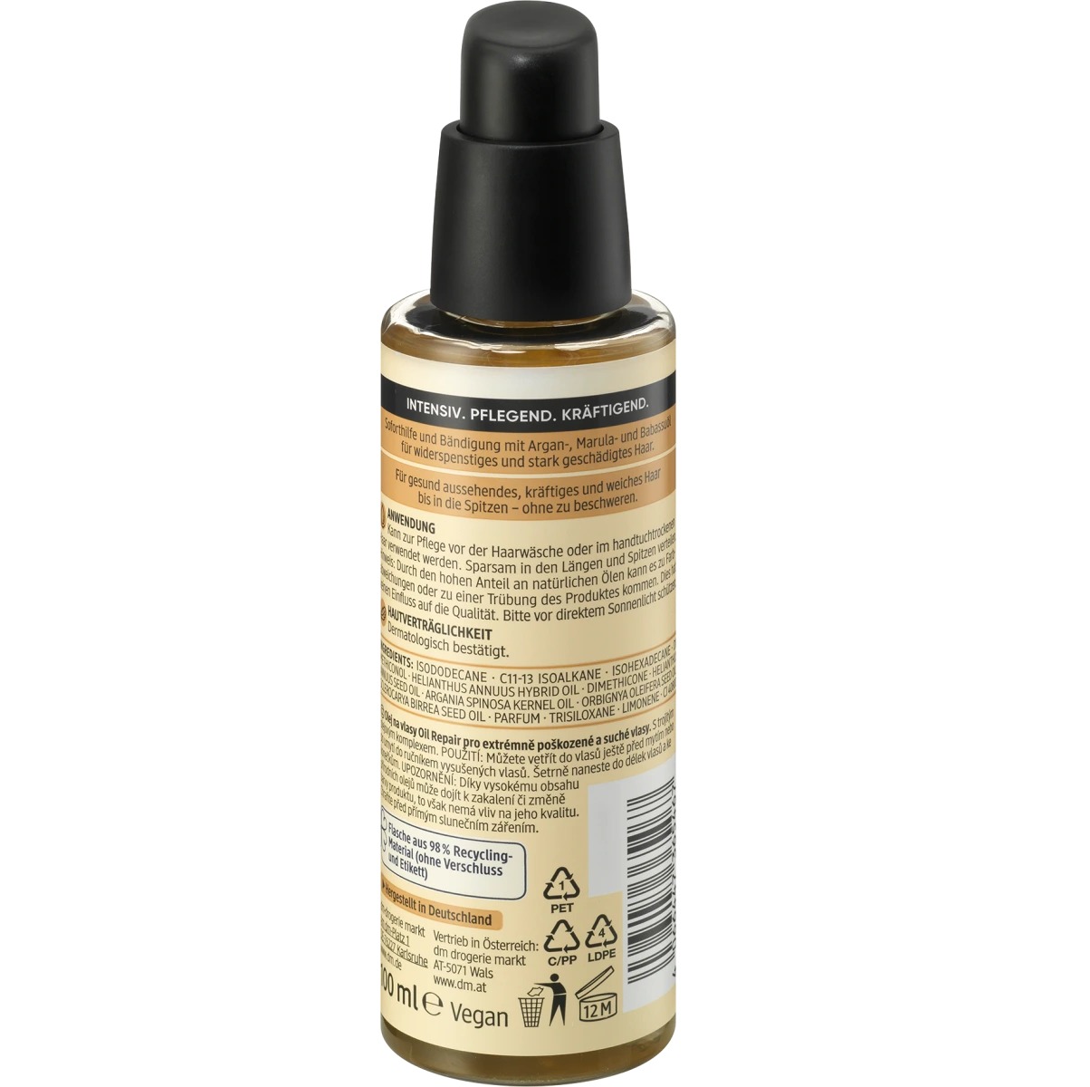 Balea Huile Capillaire Oil Repair Intensiv – 100 ml